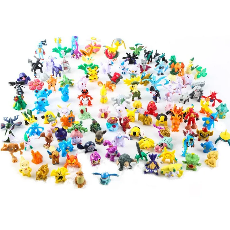 Anime Merchandise Figure - 2-3 センチメートルポケモンアニメフィギュアピカチュウかわいいアクションモデル装飾装飾ミニモデル人形おもちゃ子供の誕生日プレゼント