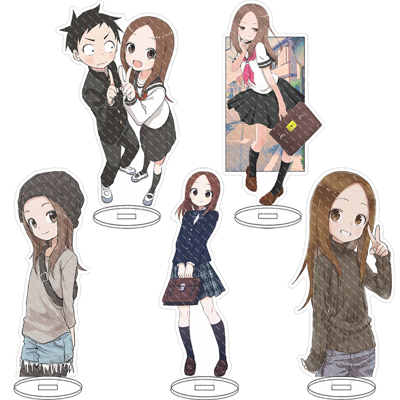 Merchandise Anime - 16 センチメートルアニメフィギュアからかい上手の高木さん西片高木コスアクリルスタンド装飾品かわいいクリスマスギフト