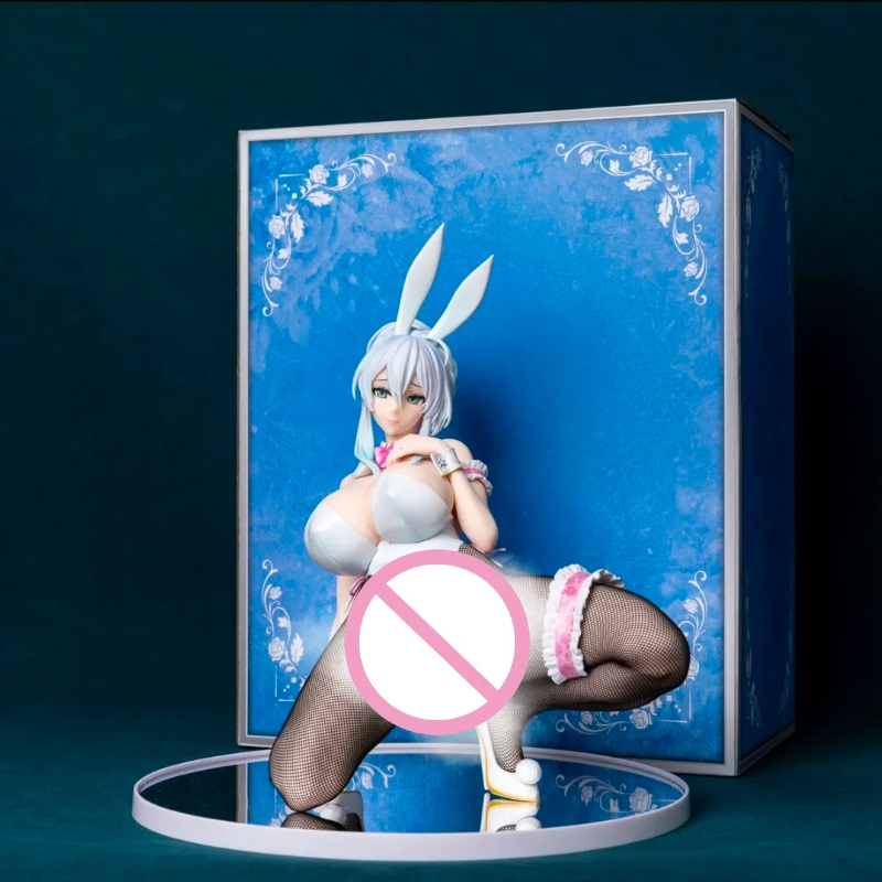 Premium Anime Merchandise - 雪乃バニーガールしゃがみポーズフィギュア30cmキラキラ輝くスタチューアニメガールグッズ流行のおもちゃプレミアム大人向けコレクタブル