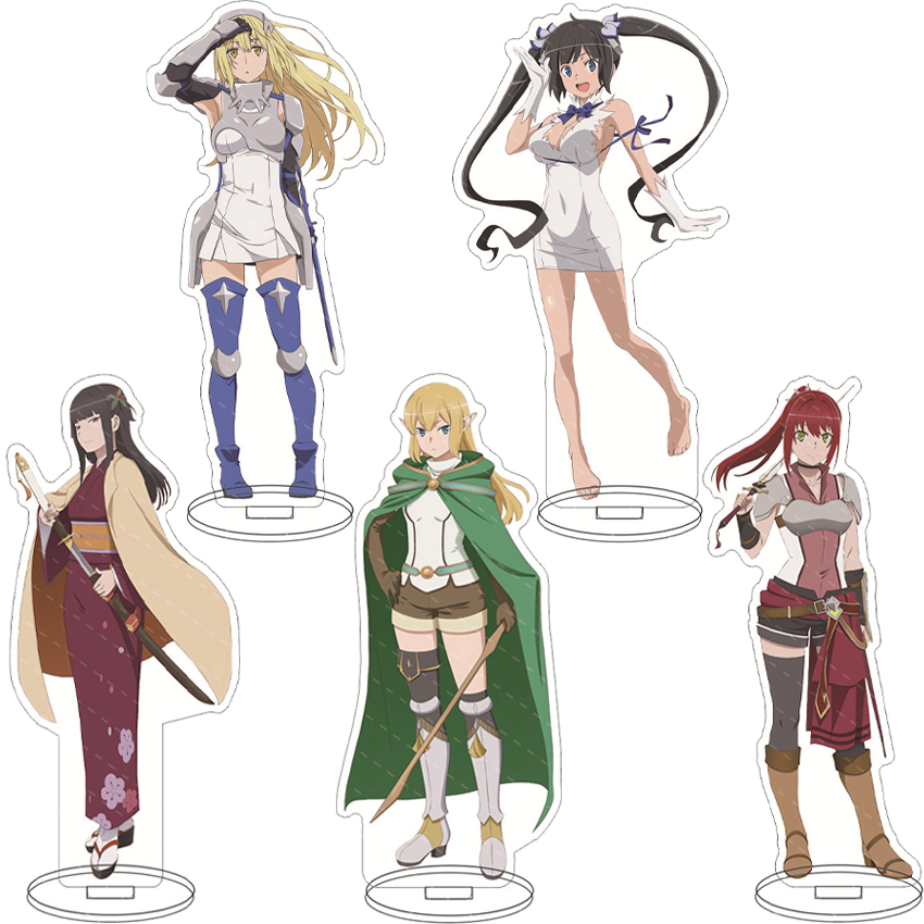 Merchandise Anime - 16CMアニメフィギュア 部屋違いなぐさめ屋さんには挑戦してもいいですか？ ベルクレーンル アイス ヘスティア コス