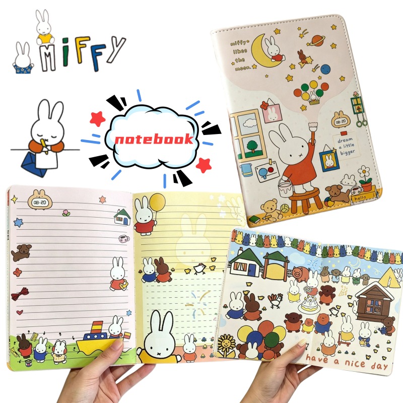 Art Book Illustration - 新しいB6ミッフィー可愛いノートイラスト入りカラーページジャーナルクリエイティブかわいい高価値学生プランナーステーショナリー賞品卸売