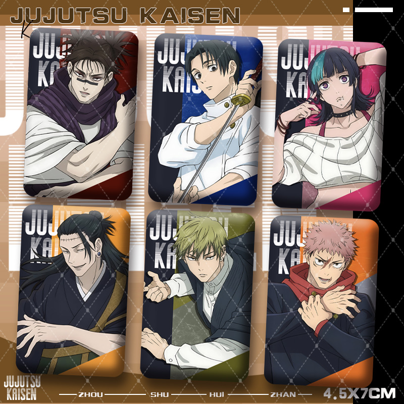 Premium Anime Merchandise - 呪術廻戦プレミアムスクエアダブルフラッシュバッジピン絶妙なアニメ周辺グッズコレクション商品