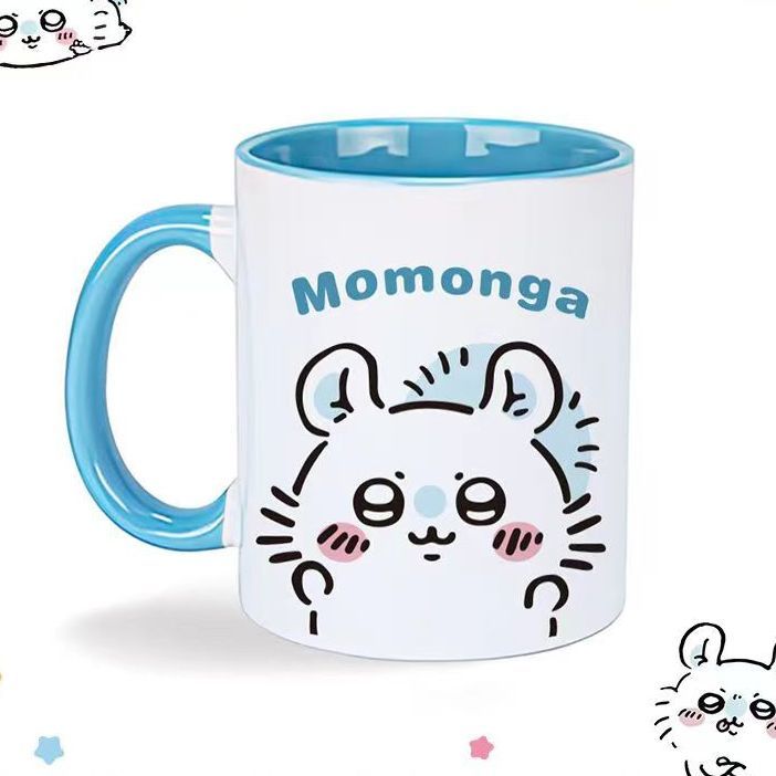 Anime Merchandise Mugs - アニメかわいいかわいい素敵なちいかわハチワレ水カップグッズうさぎモモンガムササビセラミックマグカップ甘い創造性新しい