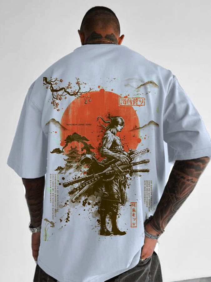 ワンピースアクションアニメゾロプリント男性女性綿 Tシャツ原 - Zoro Anime Merchandise のレビューと価格