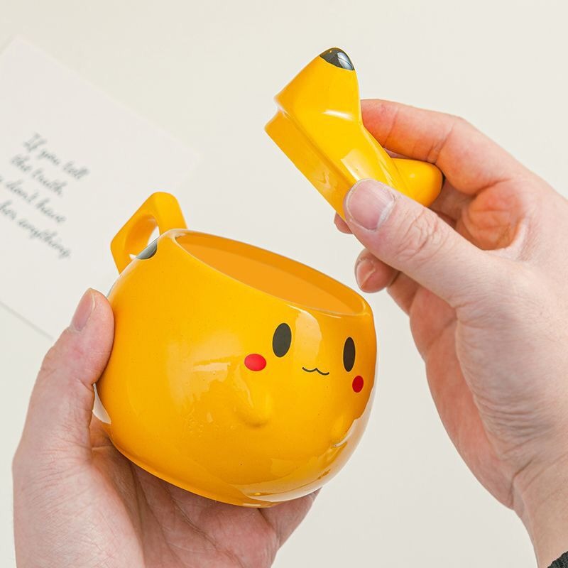 クリエイティブなピカチュウ360MLハウス型セラミックマグカ - Anime Merchandise Mugs のレビューと価格