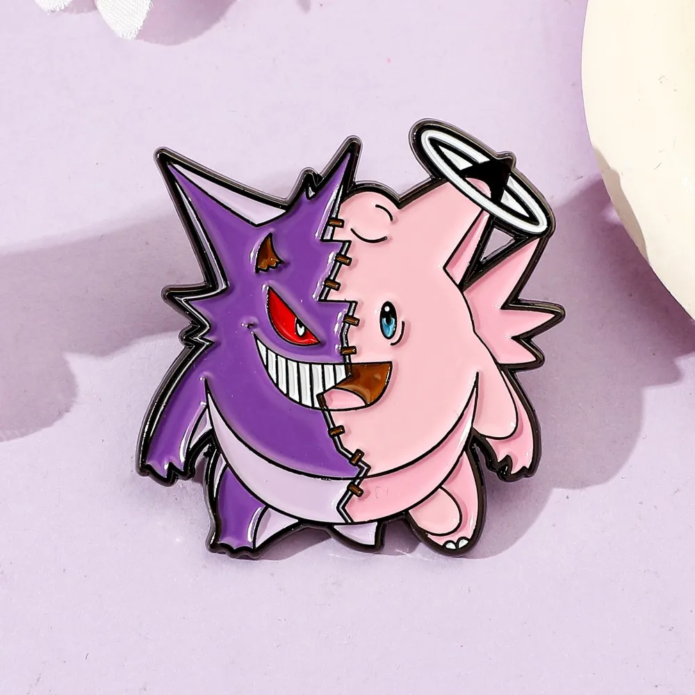 1 Pc 漫画ジグリーパフブローチハンサムゲンガーエナメルピ - Enamel Pin Set のレビューと価格