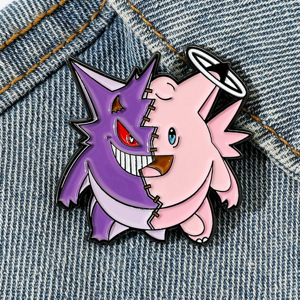 1 Pc 漫画ジグリーパフブローチハンサムゲンガーエナメルピ - Enamel Pin Set のレビューと価格
