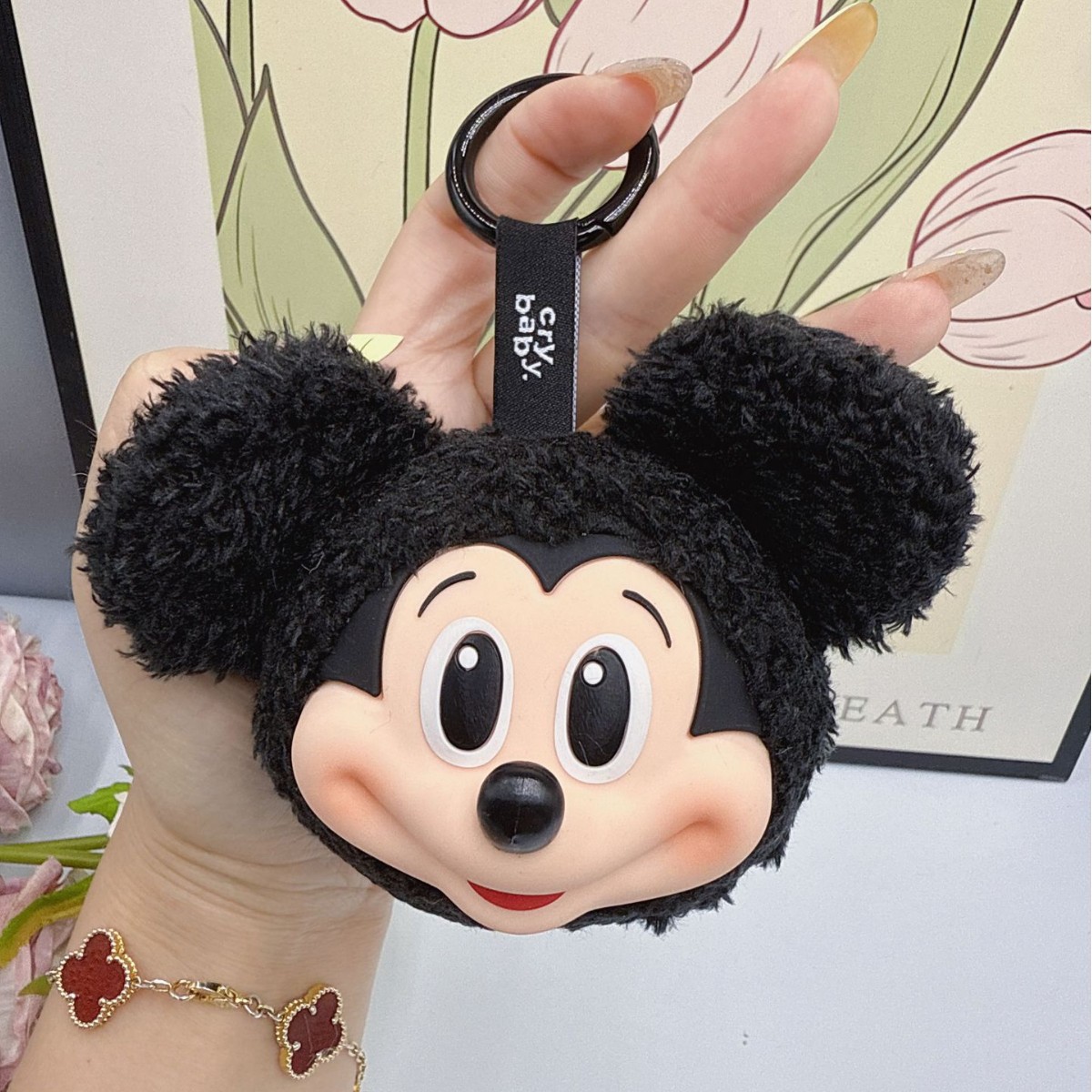 ミッキー ミニー ぬいぐるみ キーホルダー かわいいビニール - Anime Merchandise Figure のレビューと価格