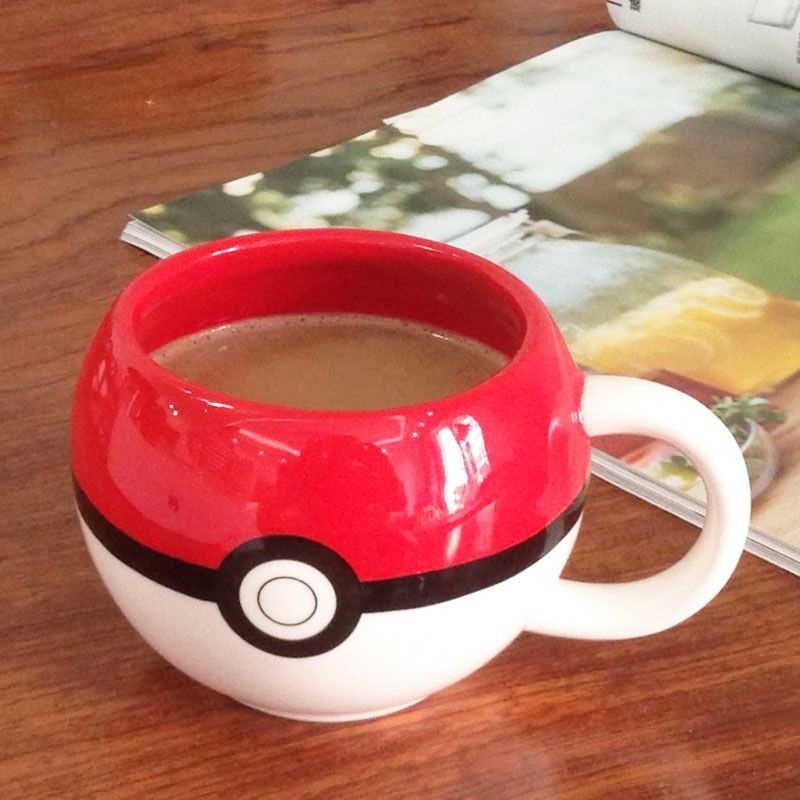 新しいモンスターボールセラミックコーヒーマグポケットモンスタ - Anime Merchandise Mugs のレビューと価格