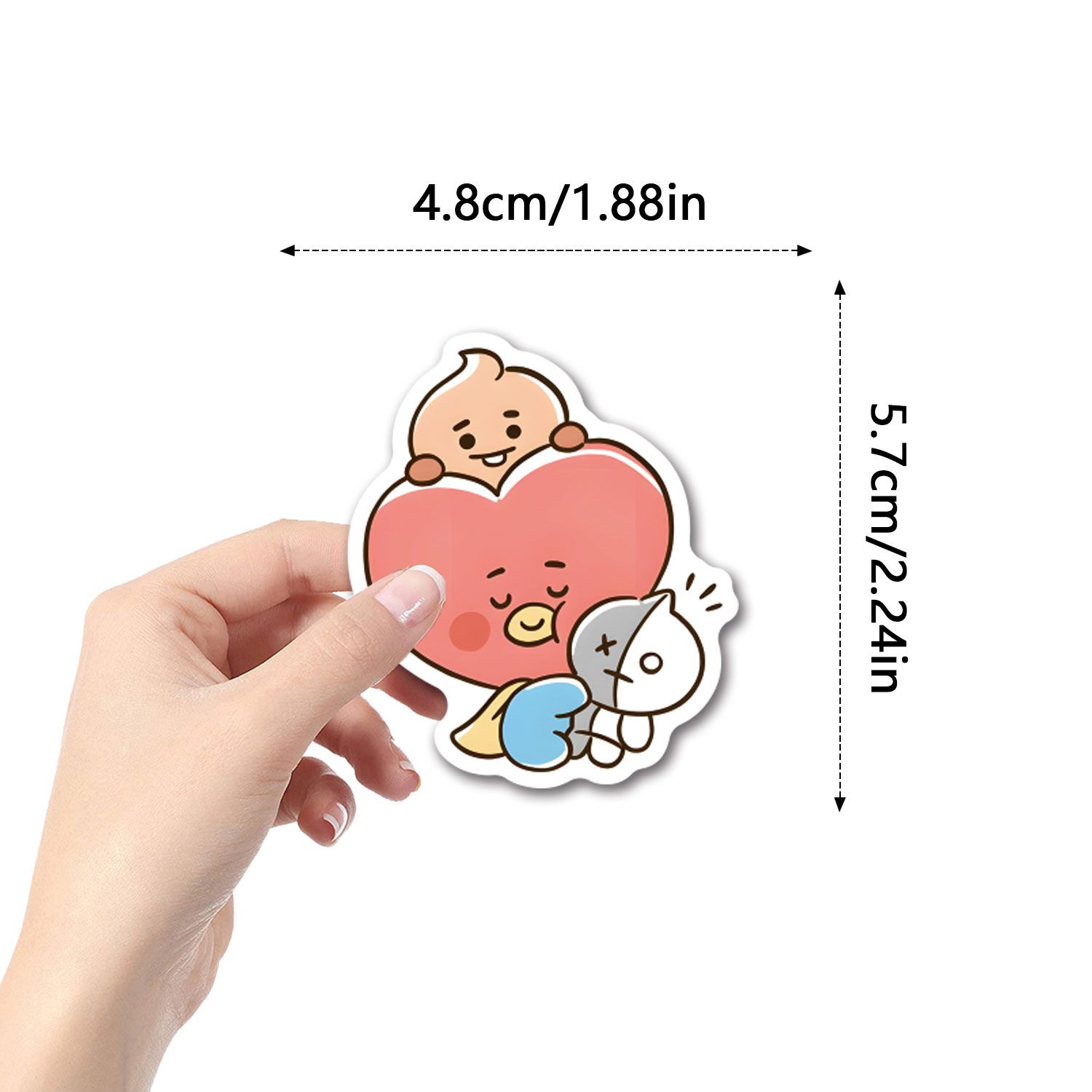 BT21アニメグッズ漫画かわいいステッカーカードカワイイ学生 - Anime Merchandise Mugs のレビューと価格