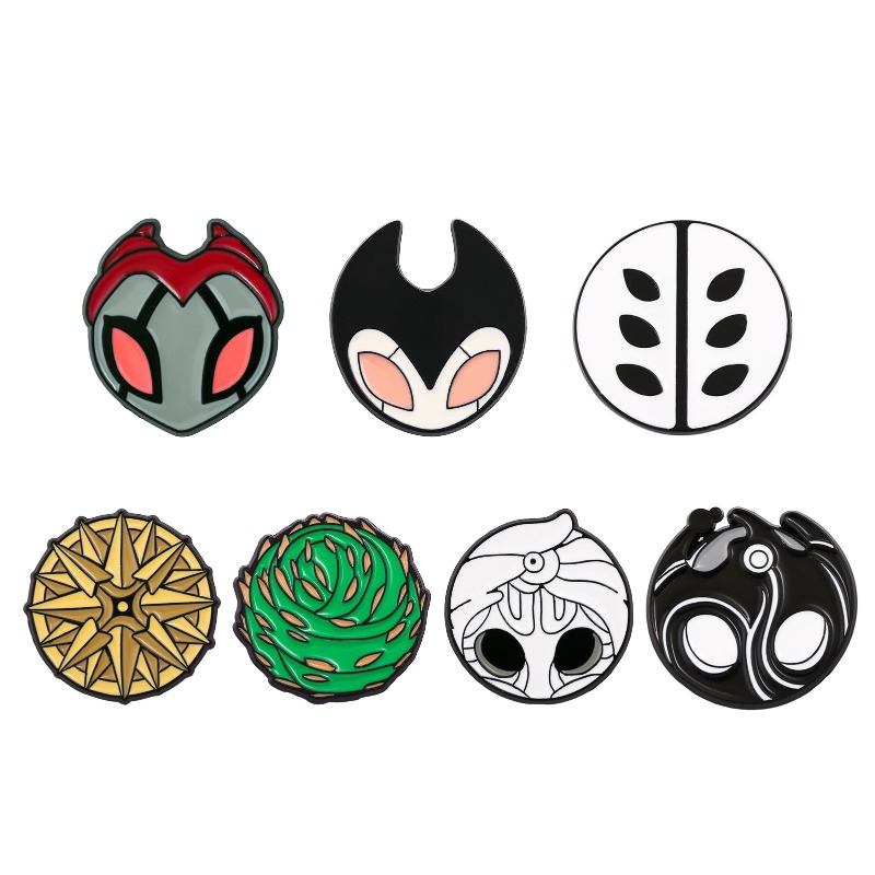 ホロウナイト合金製ドリップオイルエナメルブローチバッジ、装飾 - Enamel Pin Set のレビューと価格