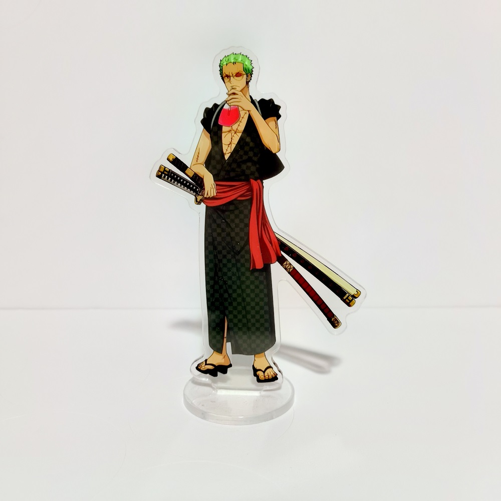 子供のためのアクリル製の置物,漫画のキャラクター,3Dモデル - Zoro Anime Merchandise のレビューと価格