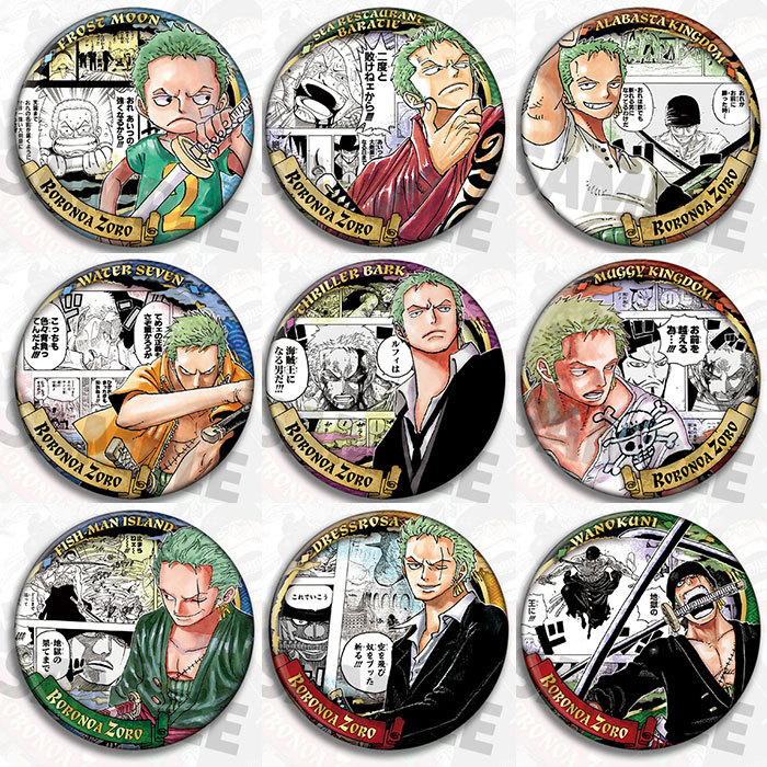 ワンピース ゾロ アニメ バッジ ピン ブローチ レプリカ  - Zoro Anime Merchandise のレビューと価格