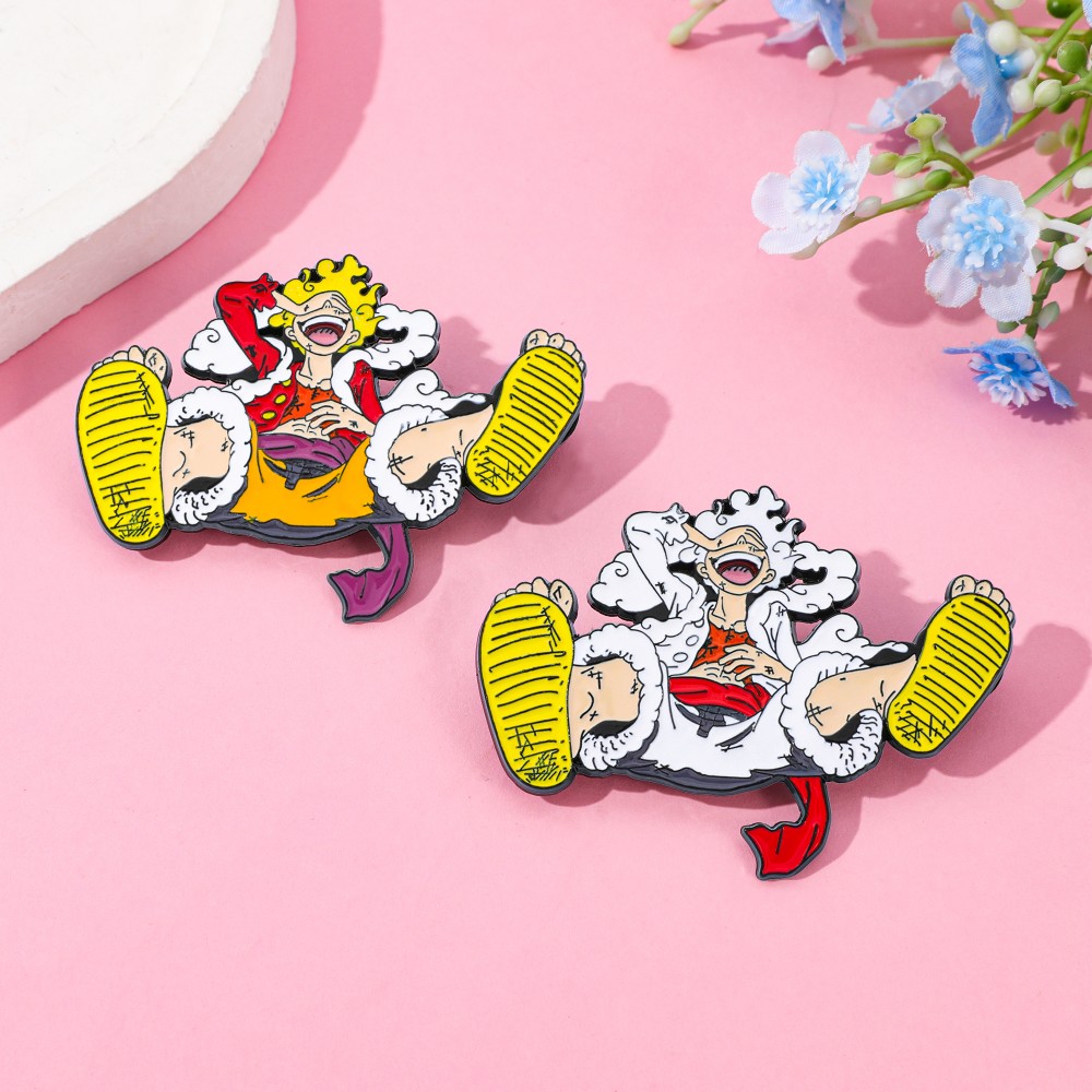 2 個アニメ派生品ブローチ絶妙なハンサムルフィエナメルピン金 - Enamel Pin Set のレビューと価格