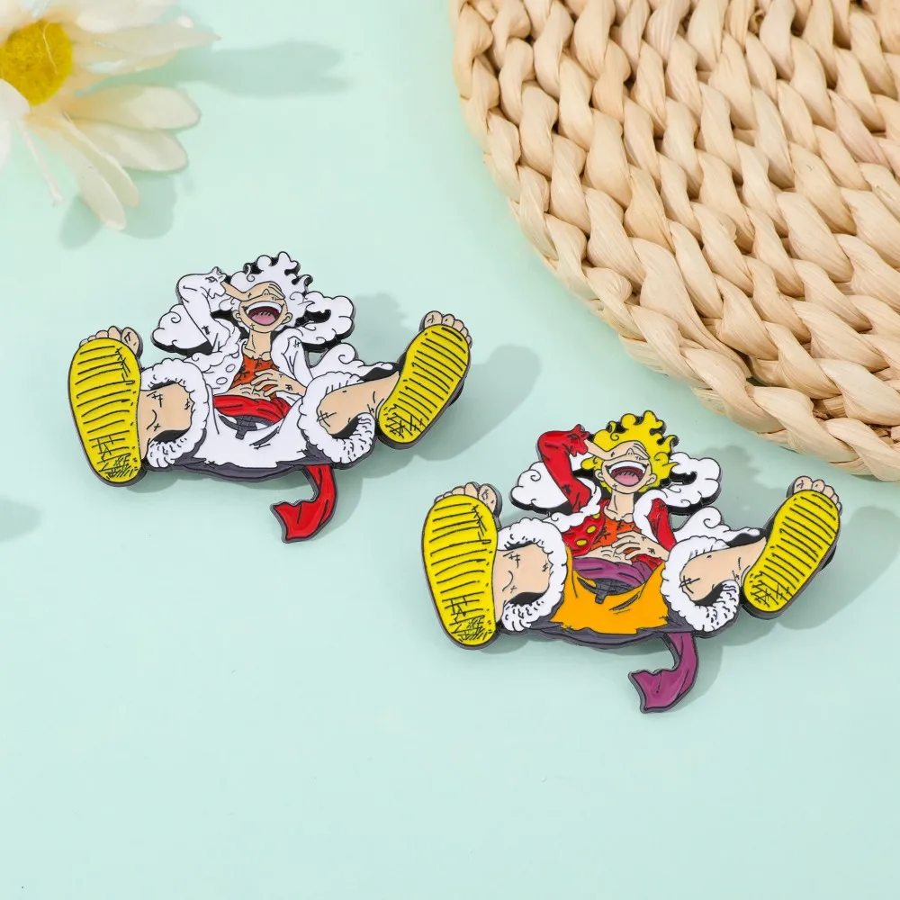 2 個アニメ派生品ブローチ絶妙なハンサムルフィエナメルピン金 - Enamel Pin Set のレビューと価格