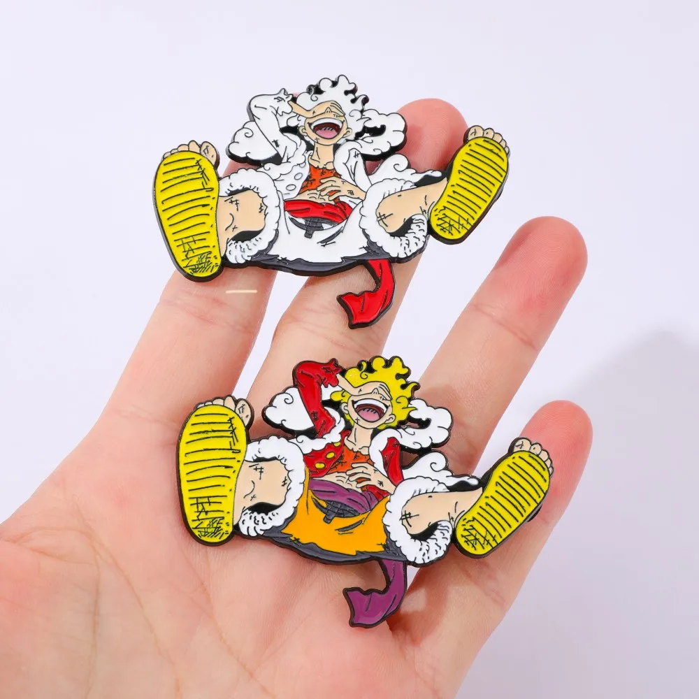 2 個アニメ派生品ブローチ絶妙なハンサムルフィエナメルピン金 - Enamel Pin Set のレビューと価格