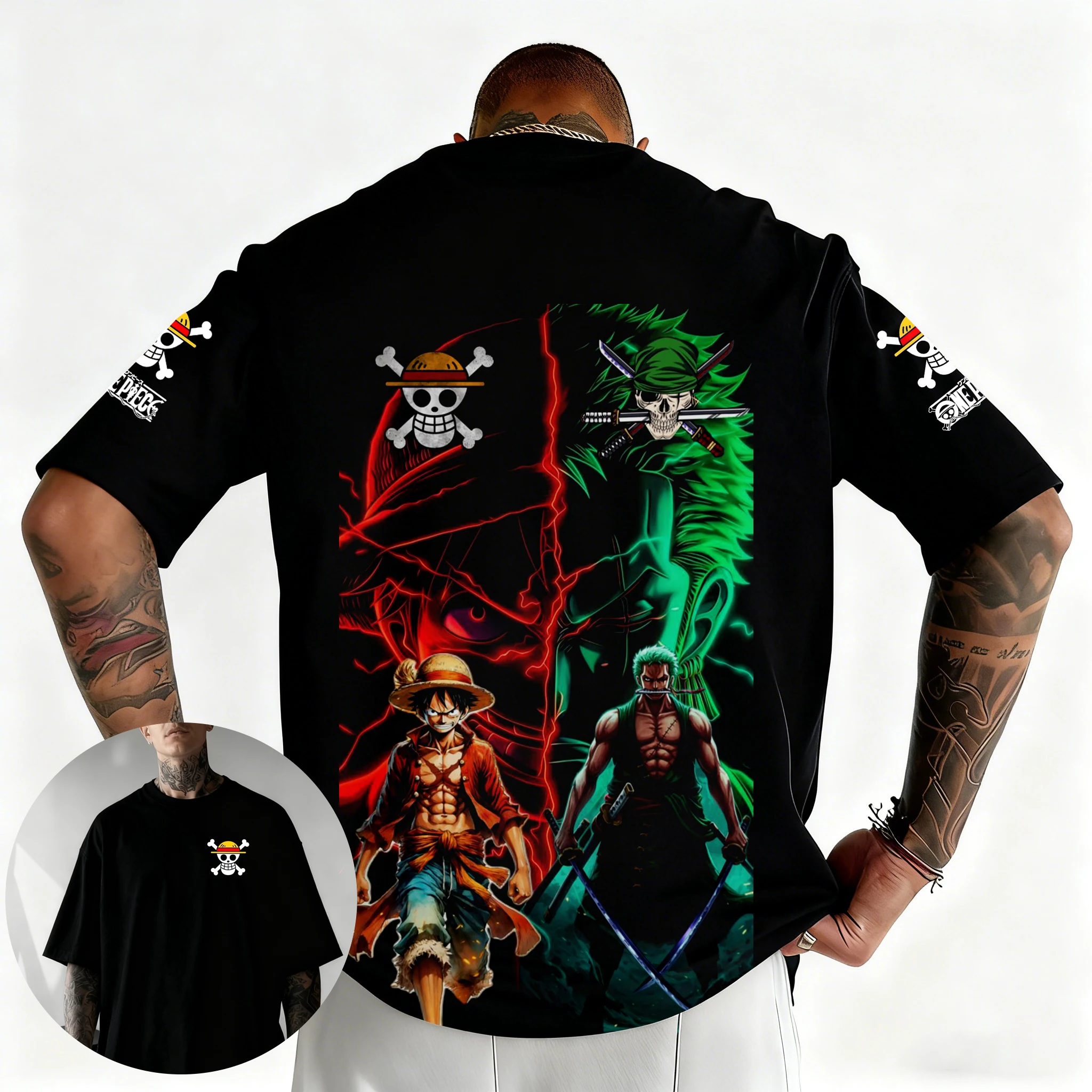 ワンピース日本アニメプリントメンズ Tシャツロロノア・ゾロ少 - Zoro Anime Merchandise のレビューと価格